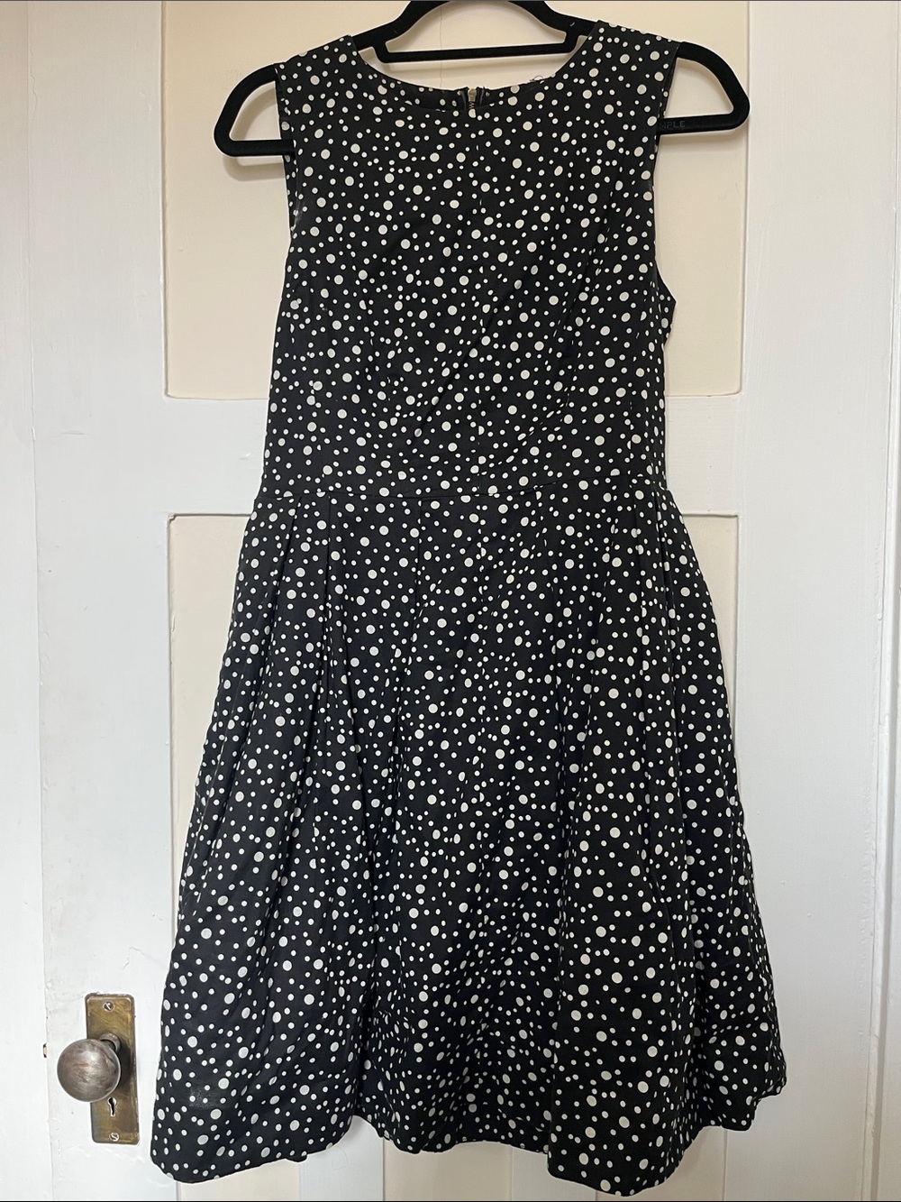 Taylor Black and White Polka Dot Mini Dress